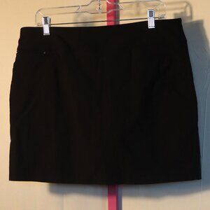 Attyre Skort Tennis Golf Women's Black Pull on Stretch Pockets Size 12